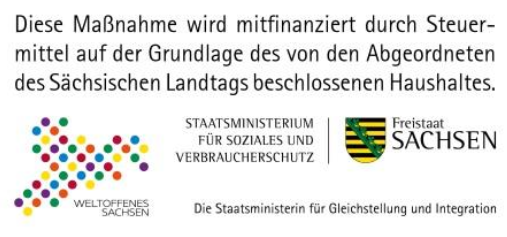 Logo: Freistaat Sachsen - Staatsministerium für Soziales und Verbraucherschutz